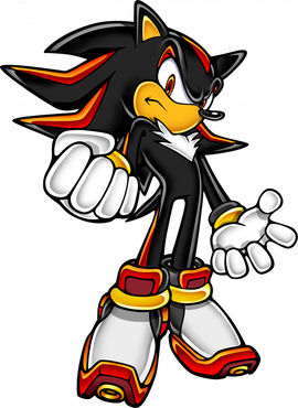 Shadow the Hedgehog, ladies and gentleman. Unironically, the Y2K designs of all of the Sonic Adventure era characters are fucking sick, let's be honest.