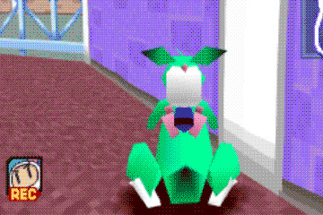 PS1 texture wobble example