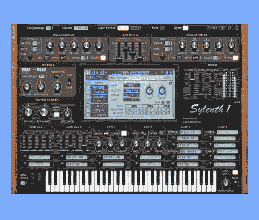 Sylenth1 VST interface